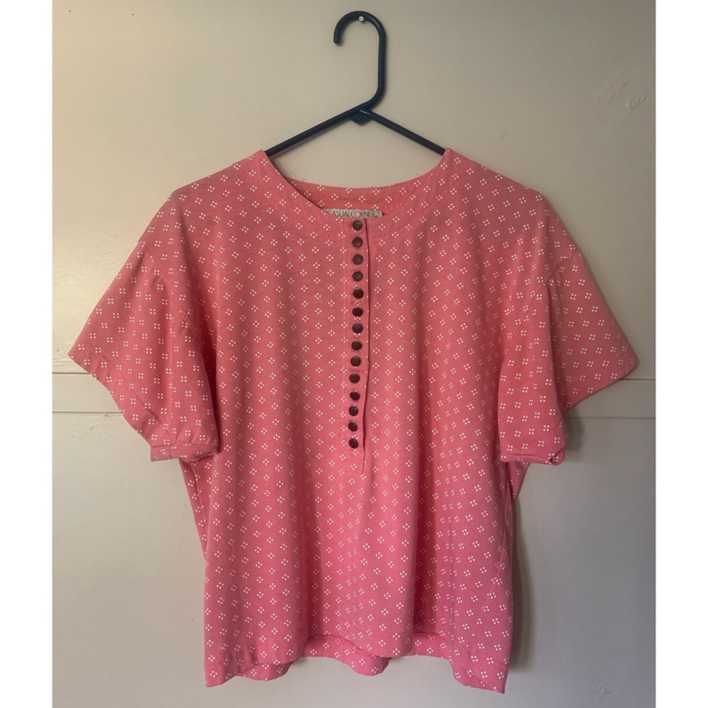 90s Vintage Button Up Tee - Picture 6 of 8